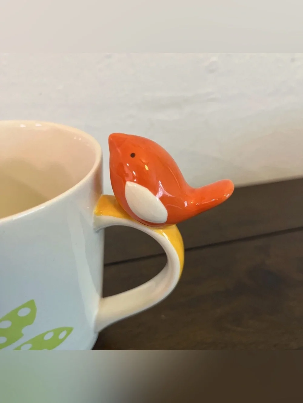 Pier 1 imports bird on handle coffee mug cup
